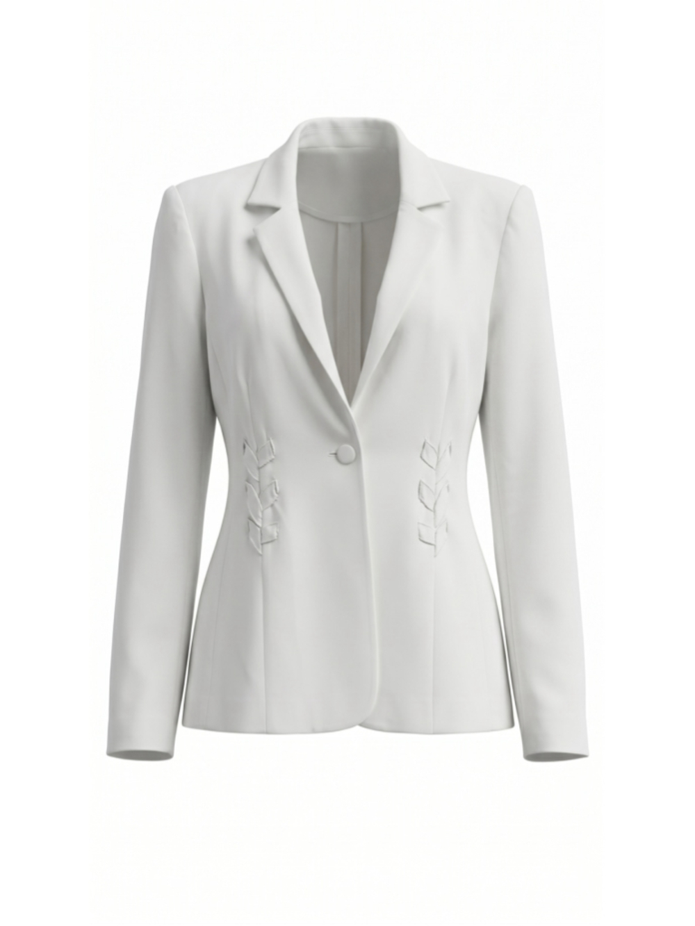 Cinq à Sept Kloe Braided White Blazer